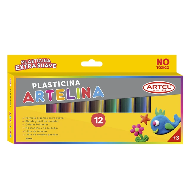 ESTUCHE ARTELINA 12 COLORES ARTEL